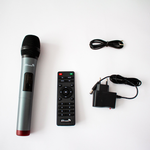 Беспроводная портативная bluetooth колонка Eltronic FIRE BOX 400 Watts арт. 20-31 с беспроводным микрофоном, LED-подсветкой и RGB светомузыкой, пультом дистанционного управления